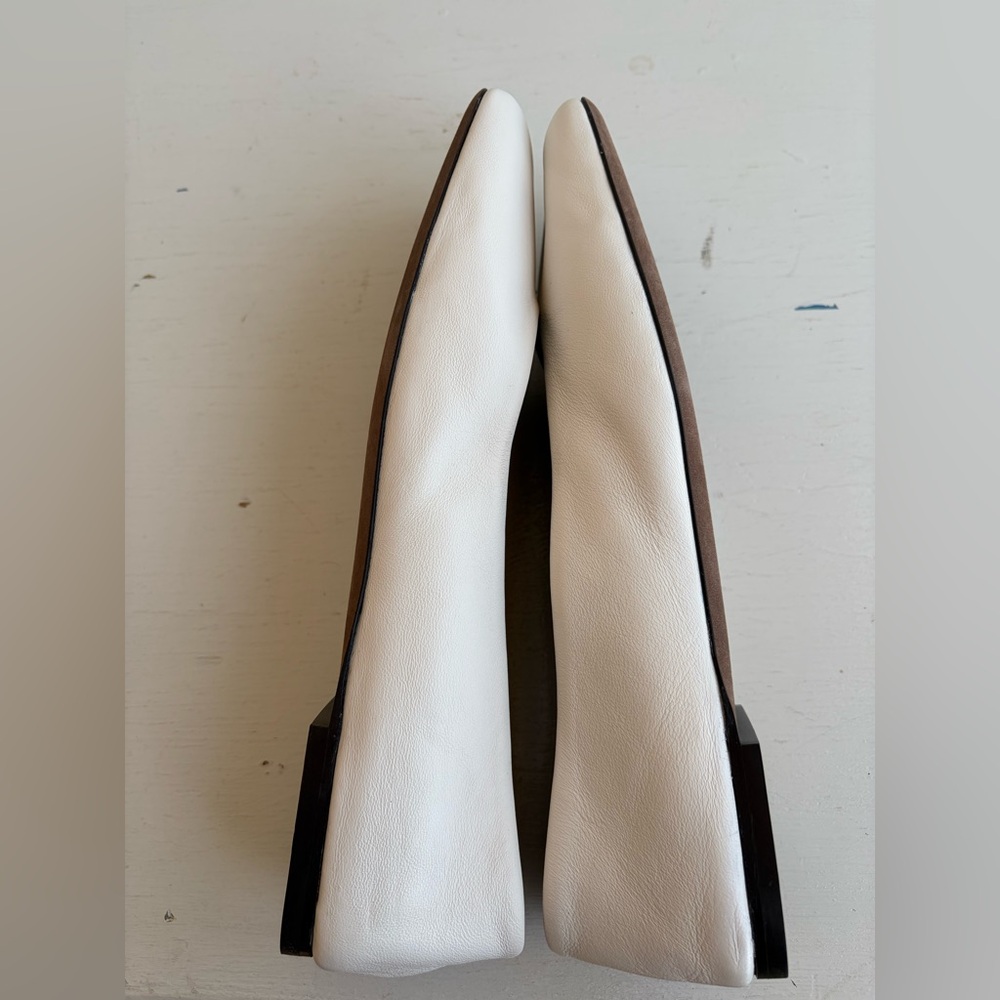 The Row Square Toe Ballet Flats White 9.5 - Picture 4 of 9